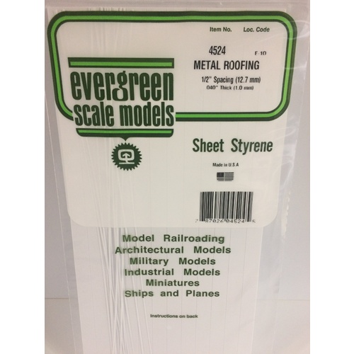 Evergreen - Evergreen - Seam Roof 1/2 Spacing - #4524