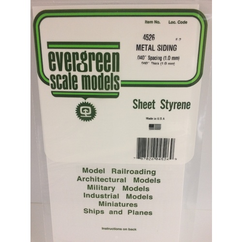 Evergreen - Metal Siding .040 Sp. - #4526