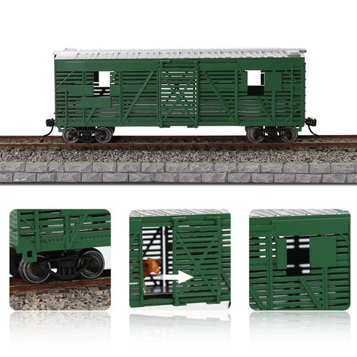 Eve Model C8767 HO 1:87 40' Stock Car Cattle Wagon Green