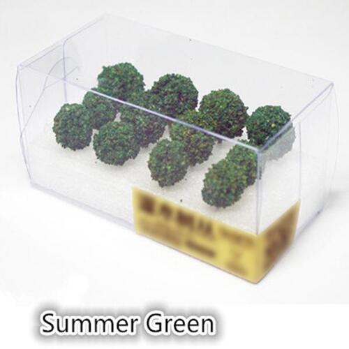 Eve Model - Shrub Cluster Summer Green - Suit 1/35 1/48 3-3.5cm (12 Pce)