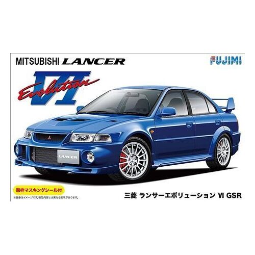 Fujimi - 1/24 Mitsubishi Lancer Evolution VI GSR w/Window Frame Masking (ID-102) Plastic Model Kit