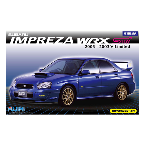 Fujimi - 1/24 Impreza WRX Sti/2003 V-Limited w/Window Masking Seal (ID-103) Plastic Model Kit [03940]