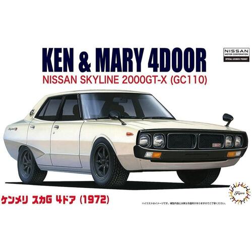 Fujimi - 1/24 Nissan KPGC-110 GT-R '72 "Ken & Mary" [ID-5] Plastic Model Kit