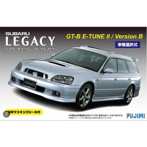 Fujimi 1/24 Subaru Legacy Touring Wagon GT-B E-tuneII / Version B w/Window Frame Masking (ID-77) Plastic Model Kit