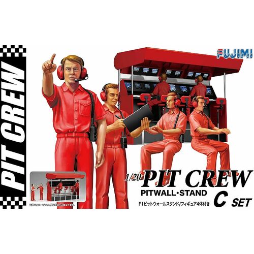 Fujimi F-1 PITWALL STAND (GT-25) Plastic Model Kit [11658]