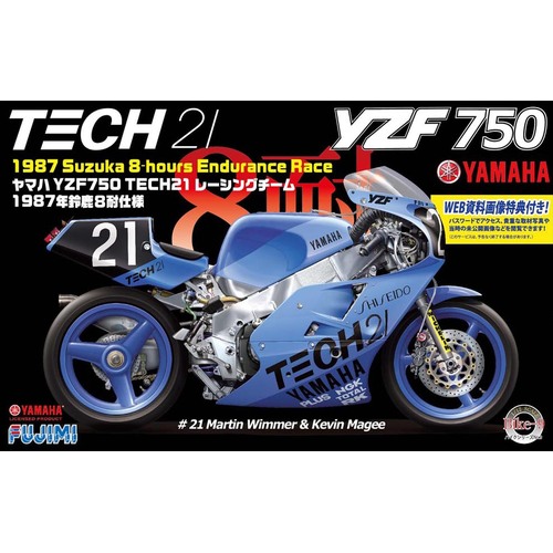 Fujimi - 1/12 YAMAHA YZR750 TECH21 1987 (Bike-No9) Plastic Model Kit