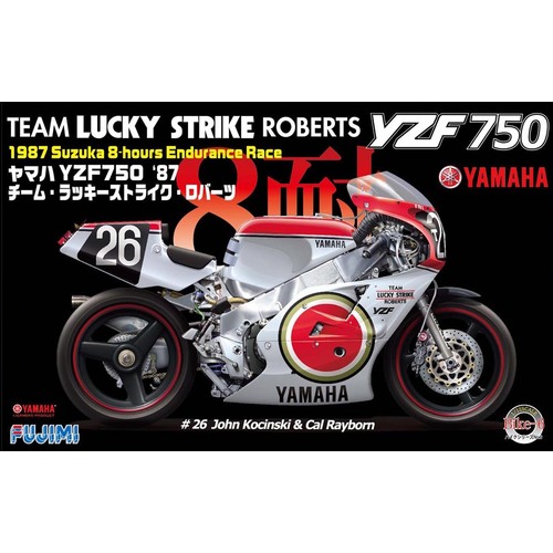 Fujimi - 1/12 YAMAHA YZF750 LUCKY STRIKE ROBERTS (Bike-No6) Plastic Model Kit