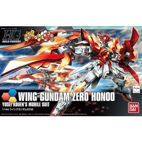 Bandai - HGBF 1/144 Wing Gundam Zero Honoo