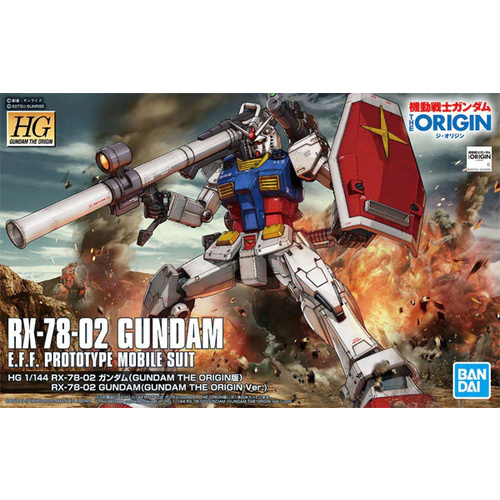 Bandai - 1/144 HG Gundam The Origin RX-78-02 Gundam