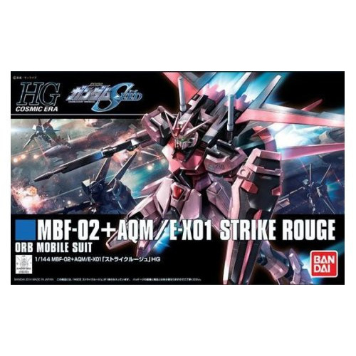 Bandai - 1/144 HG Cosmic Era MBF-02 + AQM/E-X01 Strike Rouge