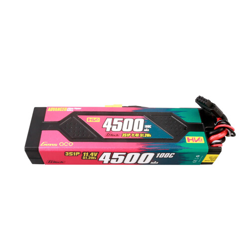 Gens Ace G-Tech 3S Advanced 4500mAh 100C 11.4V Hardcase Lipo Battery (XT60)