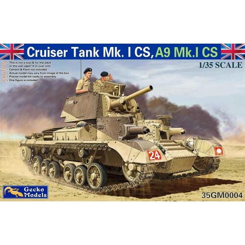 Gecko - 1/35 Cruiser Tank Mk. I CS, A9Mk.I CS Plastic Model Kit