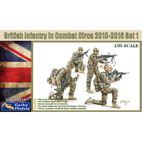 Gecko - 1/35 British Infantry In Combat Circa 2010~2016 Set 1 Plastic Model Kit