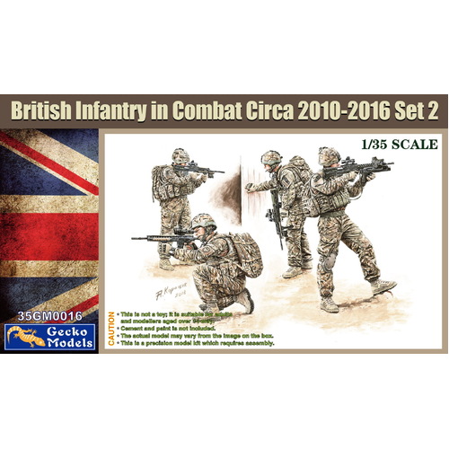Gecko - 1/35 British Infantry In Combat Circa 2010~2012 Set 2 Plastic Model Kit