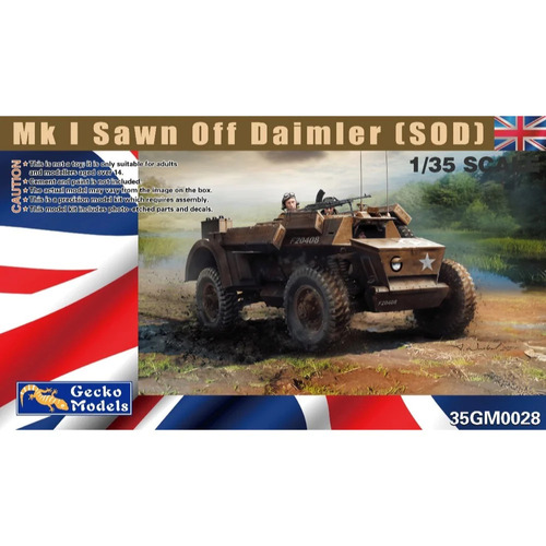 Gecko - 1/35 Mk I Sawn Off Daimler (SOD) Plastic Model Kit