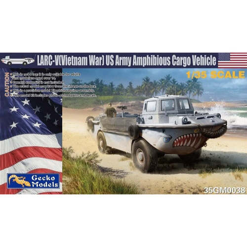 Gecko - 1/35 LARC-V (Vietnam War) US Army Amphibious Cargo Vehicle Plastic Model Kit