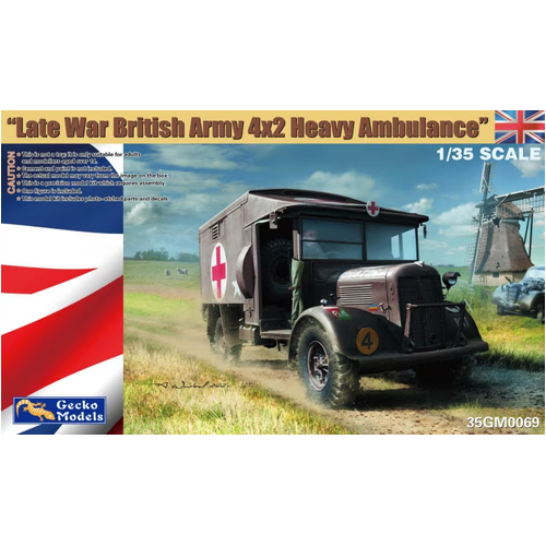 Gecko - 1/35 Late War British Army 4x2 Heavy Ambulance Plastic Model Kit