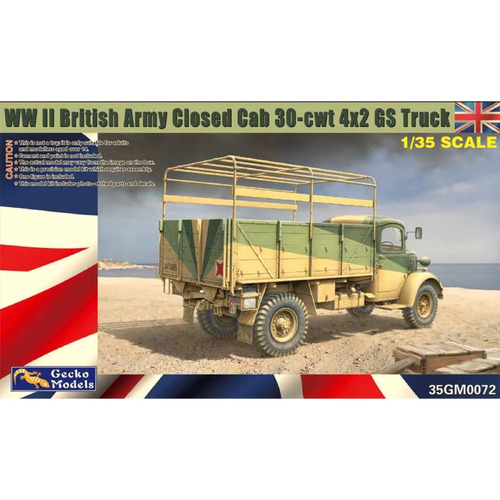 Gecko - 1/35 WWII British Army Closed Cab 30-cwt 4x2 GS Truck Plastic Model Kit