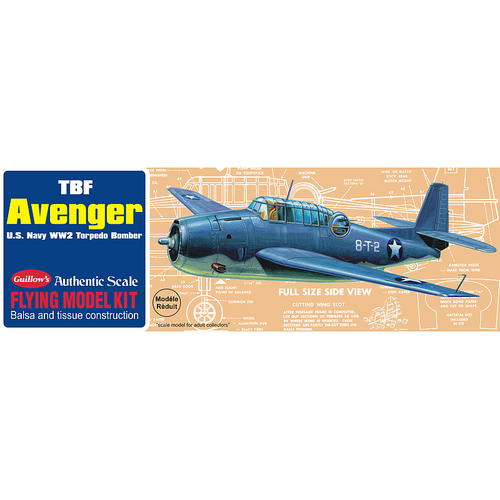 Guillows Avenger Balsa Plane Model Kit