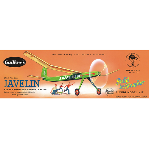 Guillow's Javelin Balsa Plane Model Kit