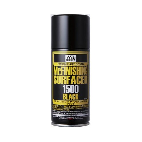 Mr Finishing Surfacer Spray 1500 Black -  B-526