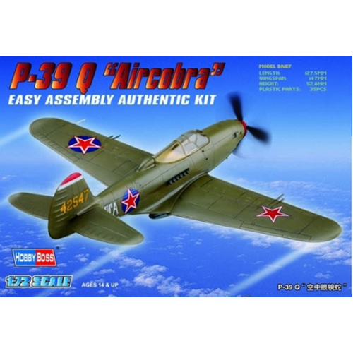 HobbyBoss 1/72 P-39 Q “Aircacobra” Plastic Model Kit [80240]