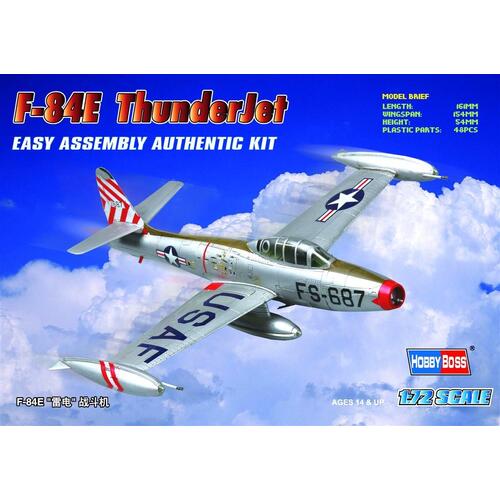 HobbyBoss 1/72 F-84E “Thunderjet” Plastic Model Kit [80246]