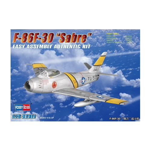 HobbyBoss 1/72 F-86F-30 “Sabre” Fighter Plastic Model Kit [80258]