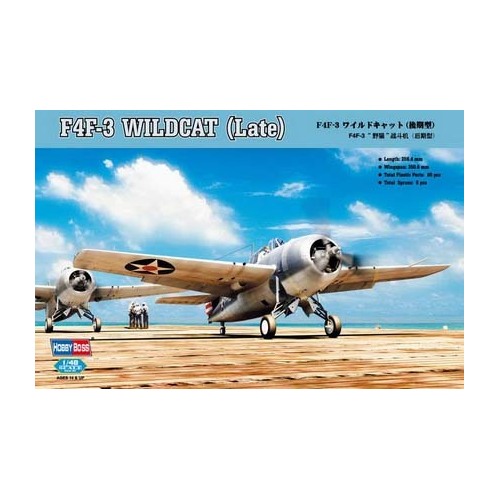 HobbyBoss 1/48 F4F-3 Wildcat Late Version Plastic Model Kit [80327]