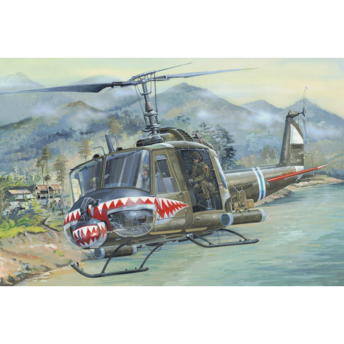 HobbyBoss 1/18 UH-1 Huey B Plastic Model Kit [81806]