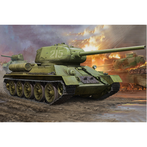 HobbyBoss 1/16 WWII Soviet T34/85 Plastic Model Kit [82602]