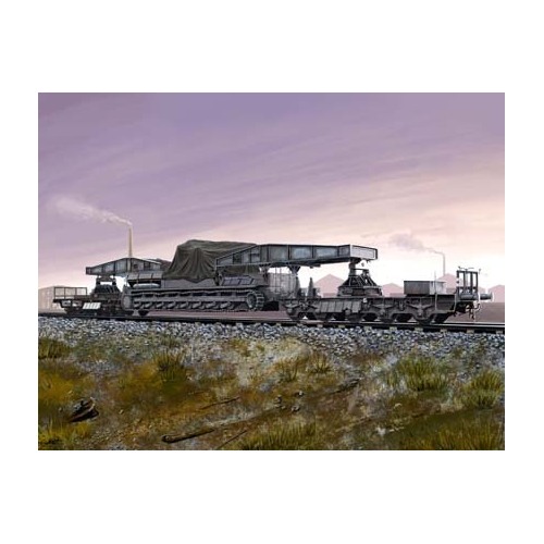 HobbyBoss 1/72 German Rail Transporter for Karl-Geraet Plastic Model Kit [82906]