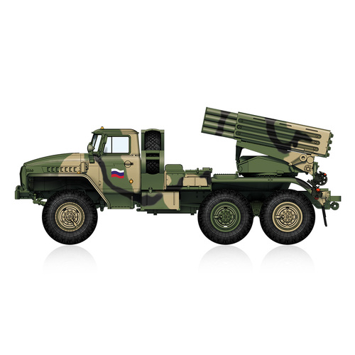 HobbyBoss 1/72 Russian BM-21 Grad Late Version Plastic Model Kit [82932]