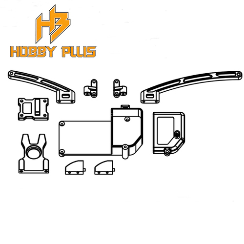 Hobby Plus Main Chassis Parts & Receiver Box Set