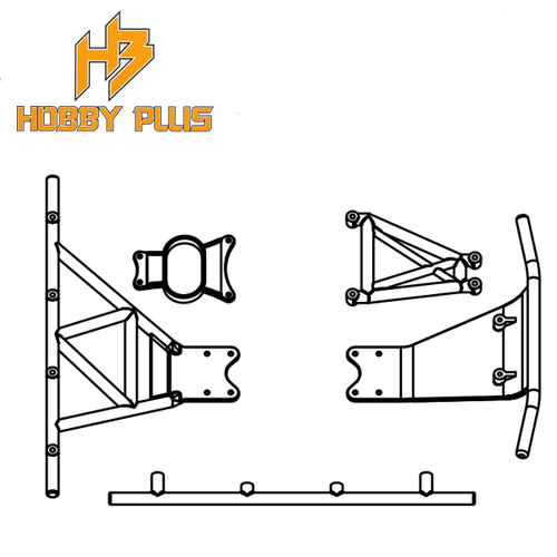 Hobby Plus Front/ Rear Bumper Set