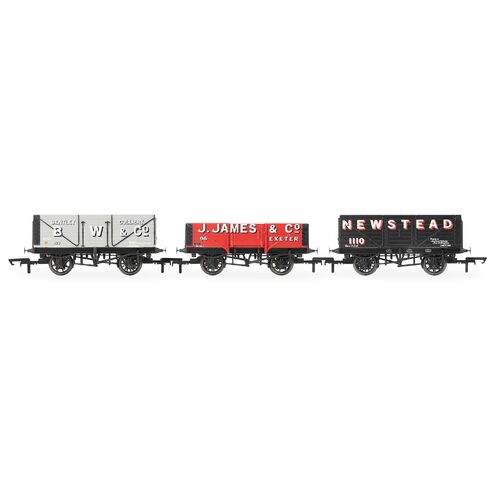 Hornby - Triple Wagon Pack B.W & Co J. James & Co. & Newstead Colliery - Era 3