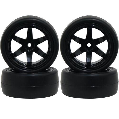 Hobby Details - 1/10 Drift Tyres Set 61x26mm (Black)