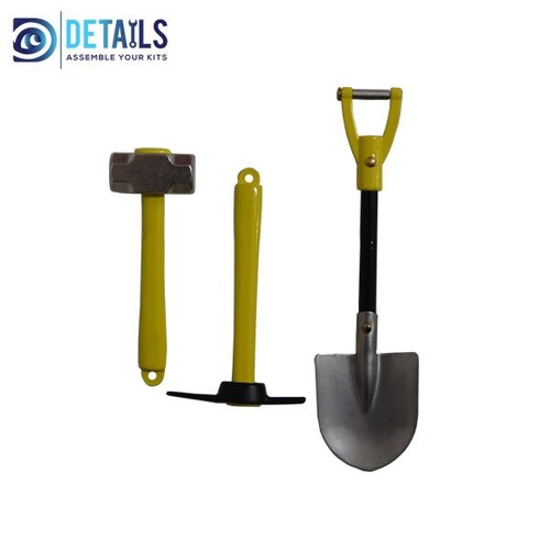 Hobby Details - 1/10 Scale Hammmer Pickaxe And Shovel Set