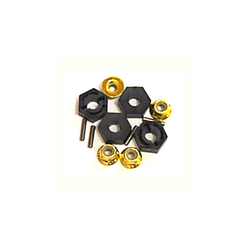 Hobao - Gp4 Hex + Pins + Nuts (4) - 22079