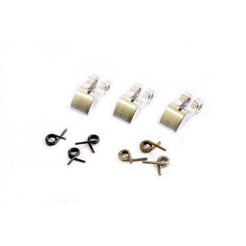 Hobao - CNC ALUM 3-SHOES CLUTCH SHOES W/ SPRINGS 1.0mm & 1.1mm EA 3 PCS. - OP-0162