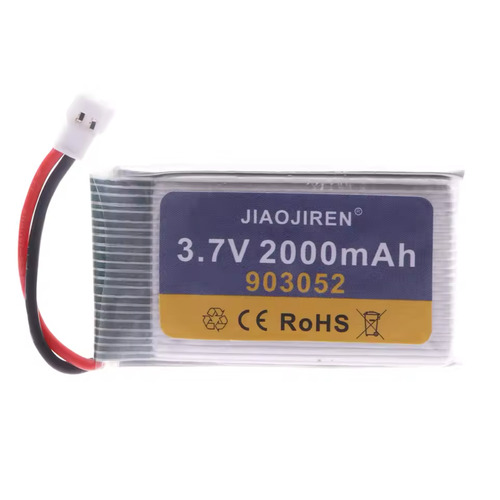 Battery Lithium Polymer 3.7v 1S 2000mah