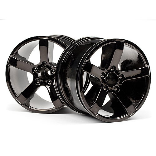 HPI - Bullet Mt Wheels Black Chrome (Pr) [101309]