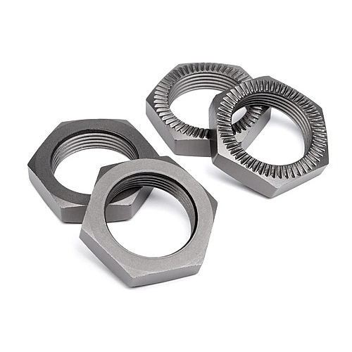 HPI - Wheel Nut 24mm (Gunmetal/4Pcs) [102216]