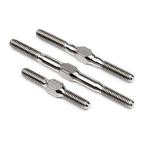 HPI - 102456 TITANIUM TURNBUCKLE SET (SILVER/CYBER10B)