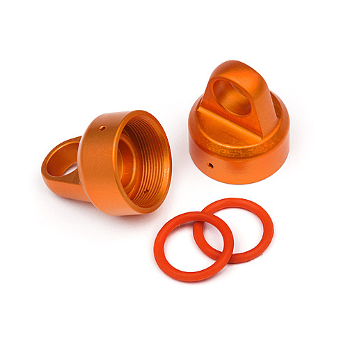 HPI - Aluminum Top Shock Cap (Orange/2Pcs) [108070]