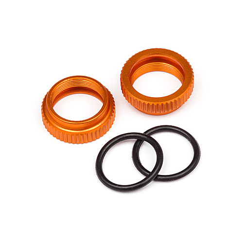 HPI - Aluminum Shock Adjuster (Orange/2Pcs) [108072]