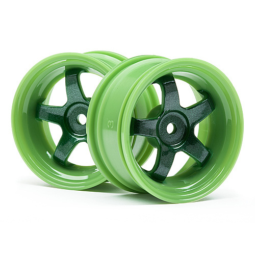 HPI - Work Meister S1 Wheel Green (3mm Offset/2Pcs) [111090]