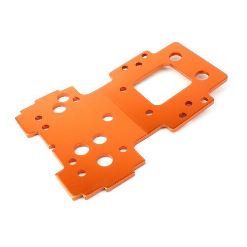 HPI - Bulkhead Lower Plate 2.5mm (Flux/Orange) [160143]