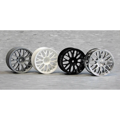 HPI - Mesh Wheel 26mm (Chrome)(1mm Offset) [3712]