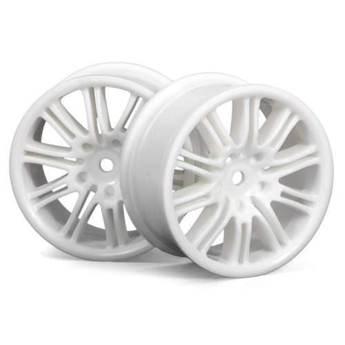 HPI - 3770 10 Spoke Motor Sport Wheel 26mm White